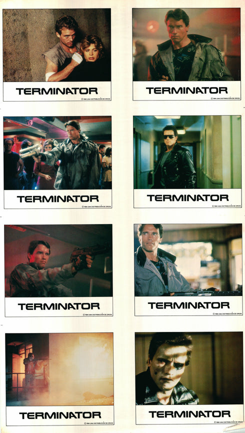 italian terminator 1984 italian terminator lobby card photos one sheet poster rolled